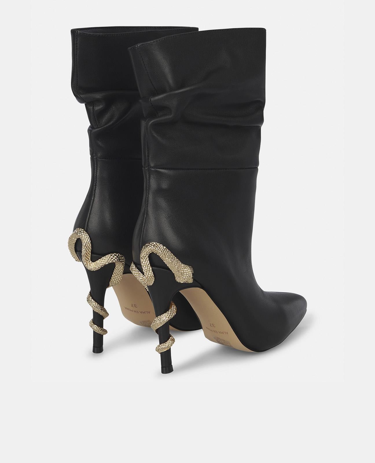 BOTÍN TACÓN DE SERPIENTE