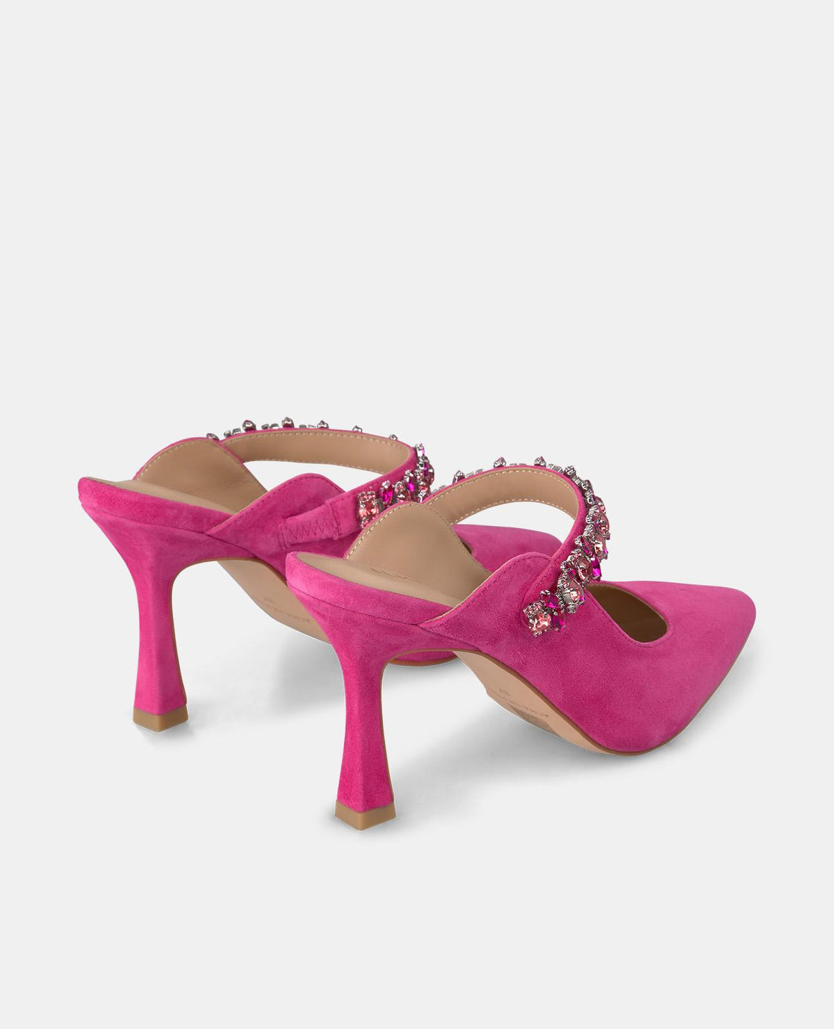 SCARPA CON TACCO A SPILLO E STRASS