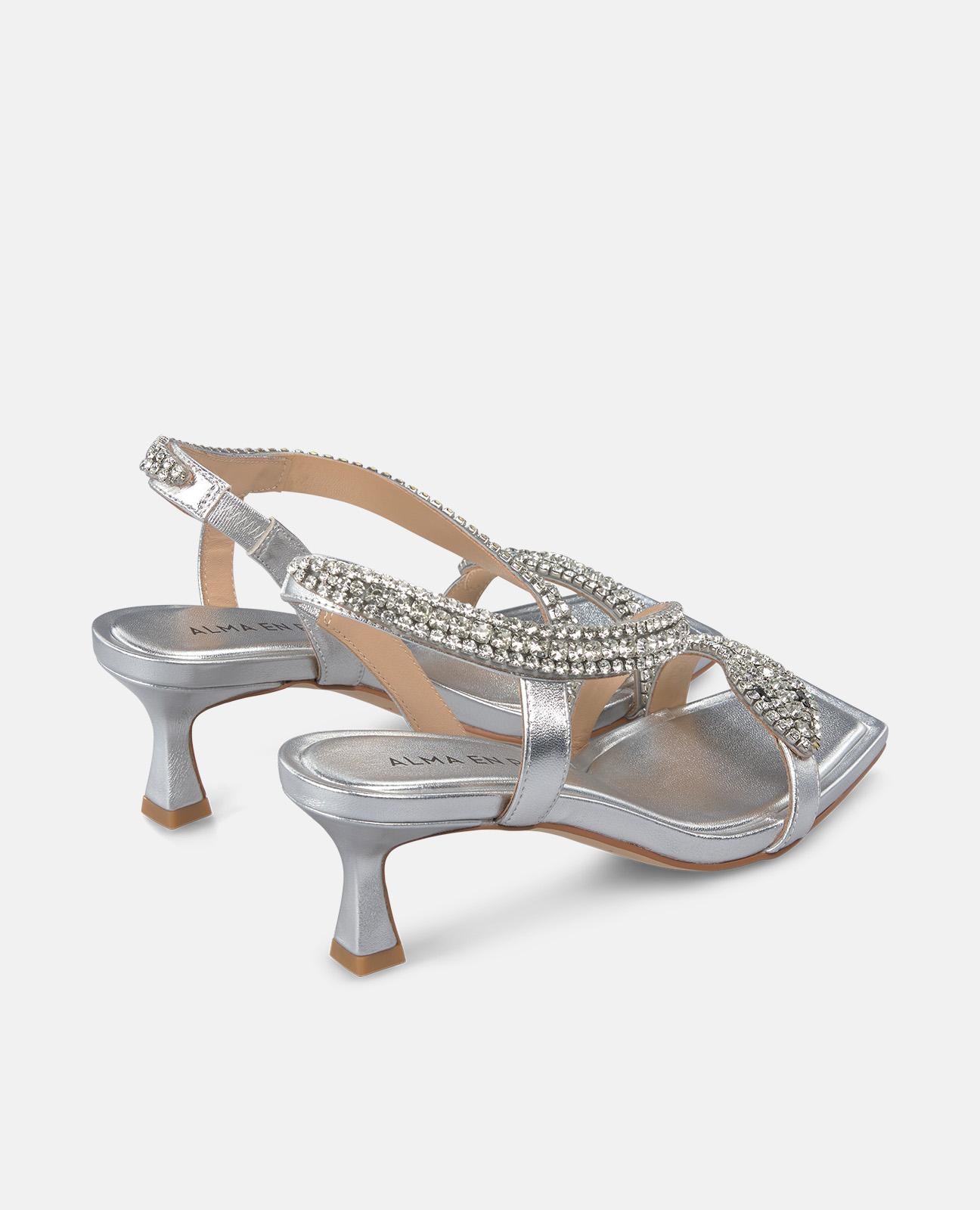 SANDÁLIA COM SALTO DE COBRA MINI