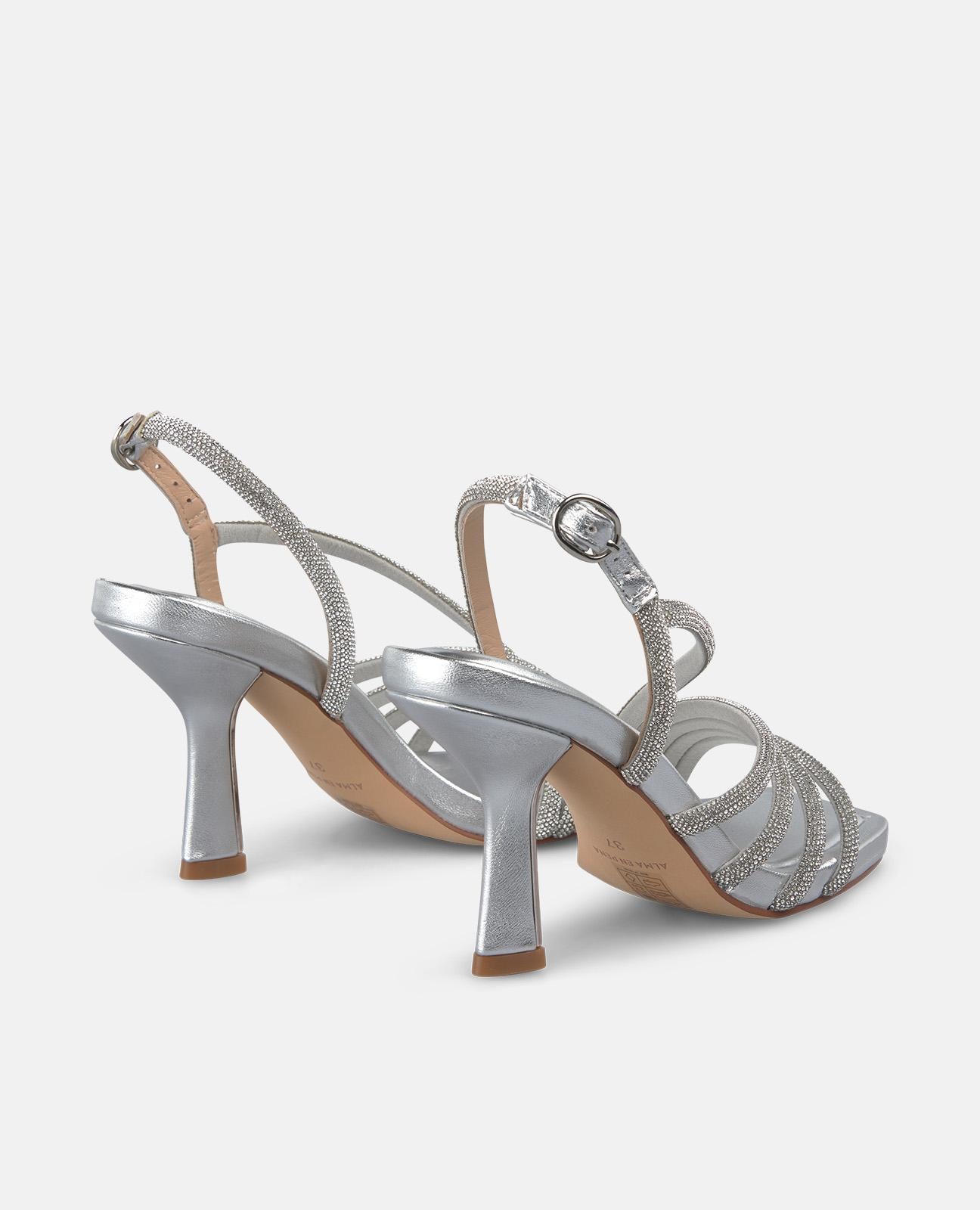 SANDALIA TUBULAR BRILLO