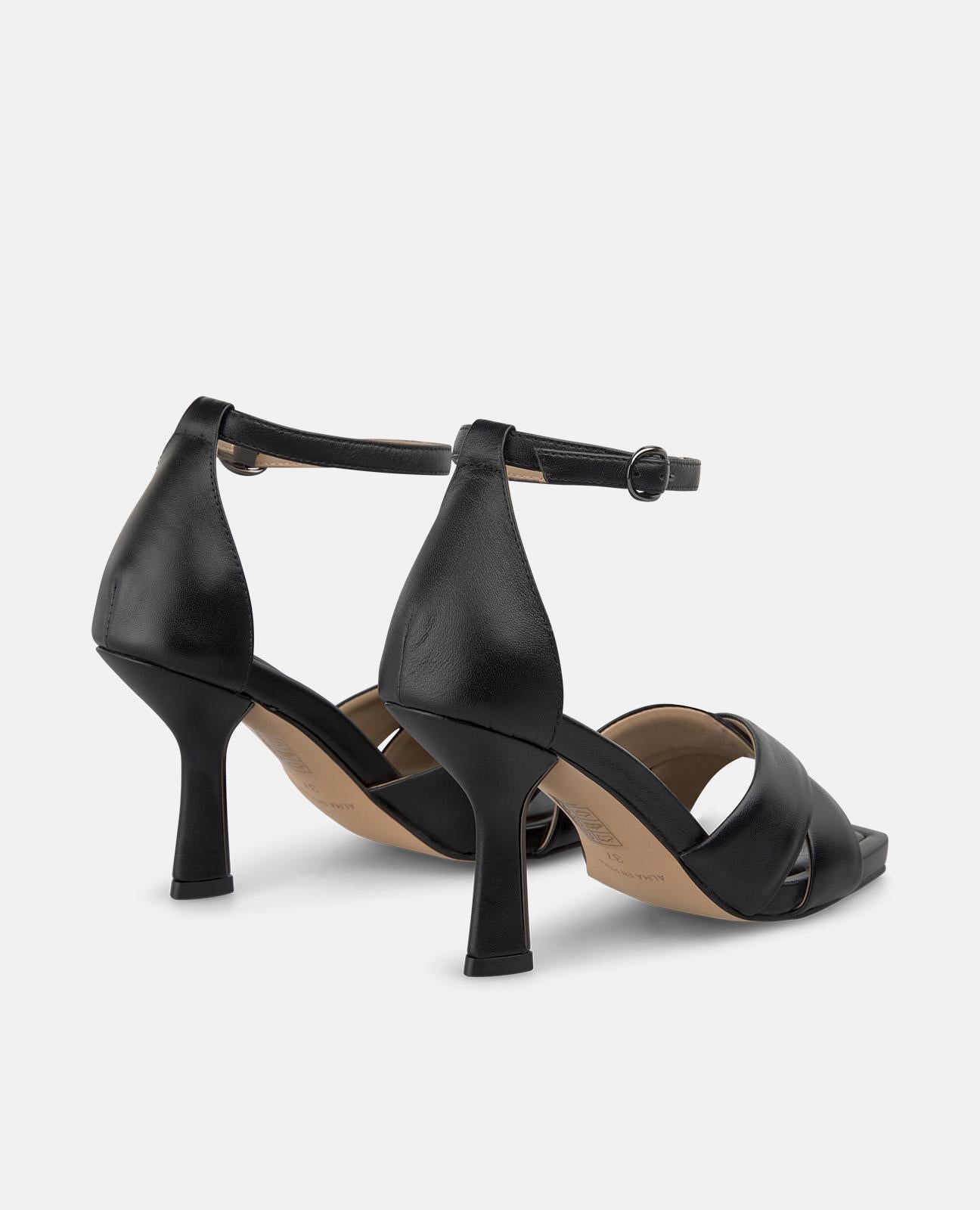 SANDALIA TACON TIRAS CRUZADAS