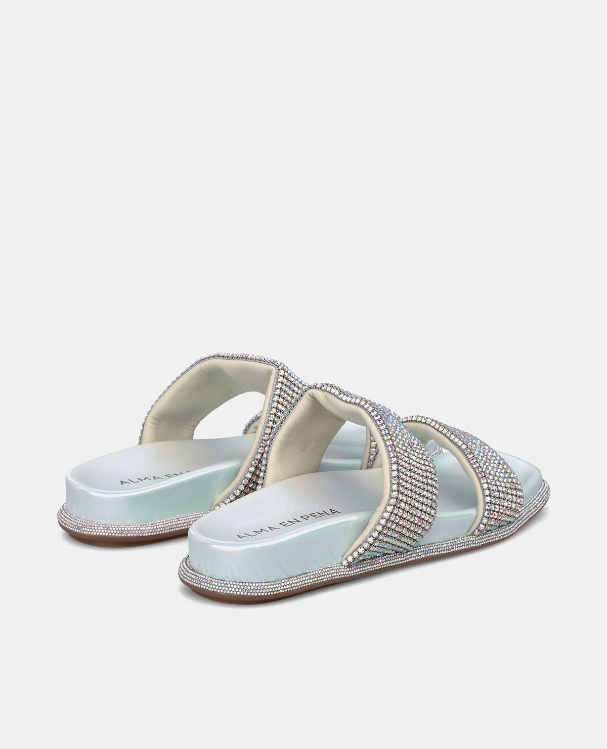 SANDALIA PLANA TIRAS STRASS