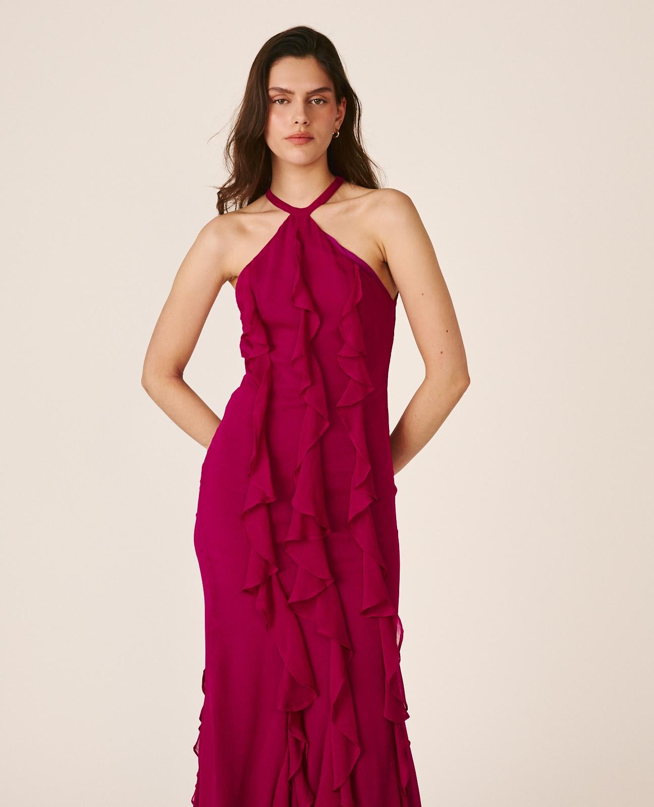 VESTIDO LARGO LISO