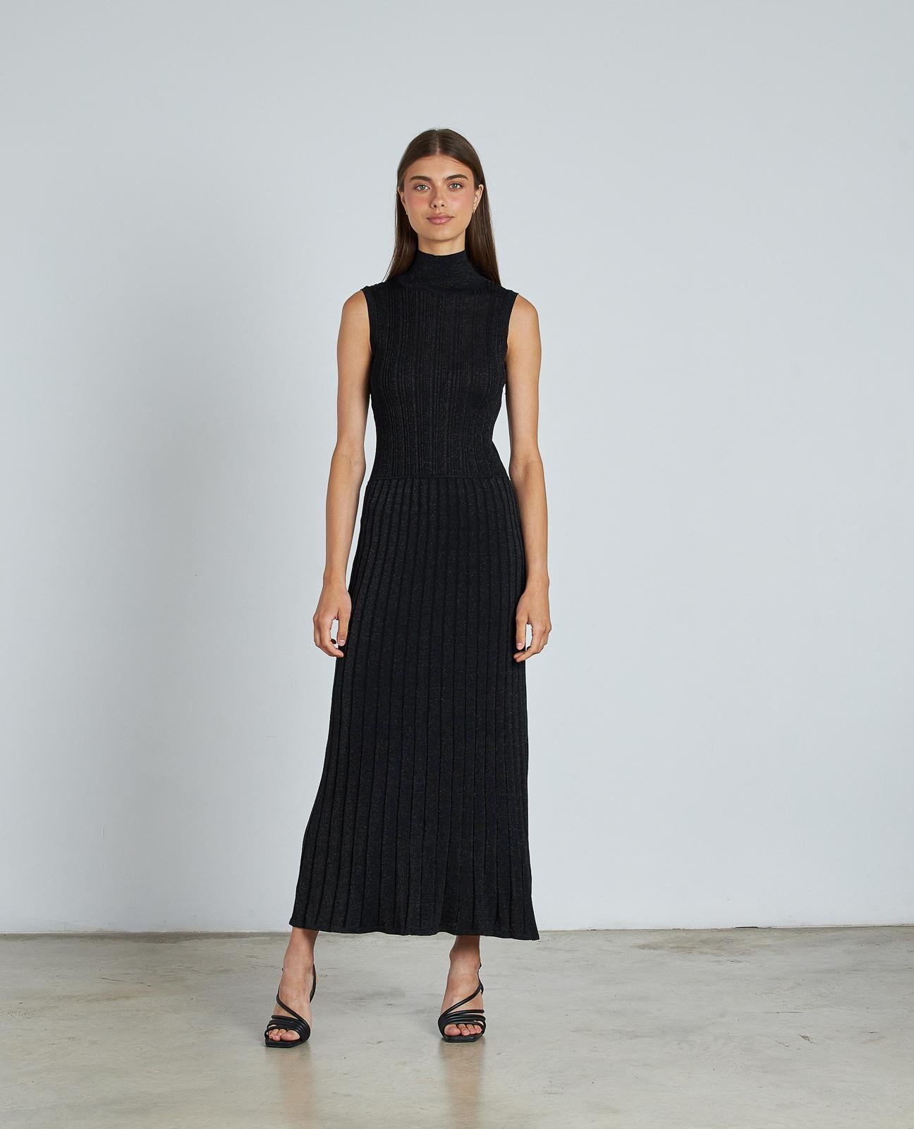 VESTIDO METALIZADO SIN MANGAS