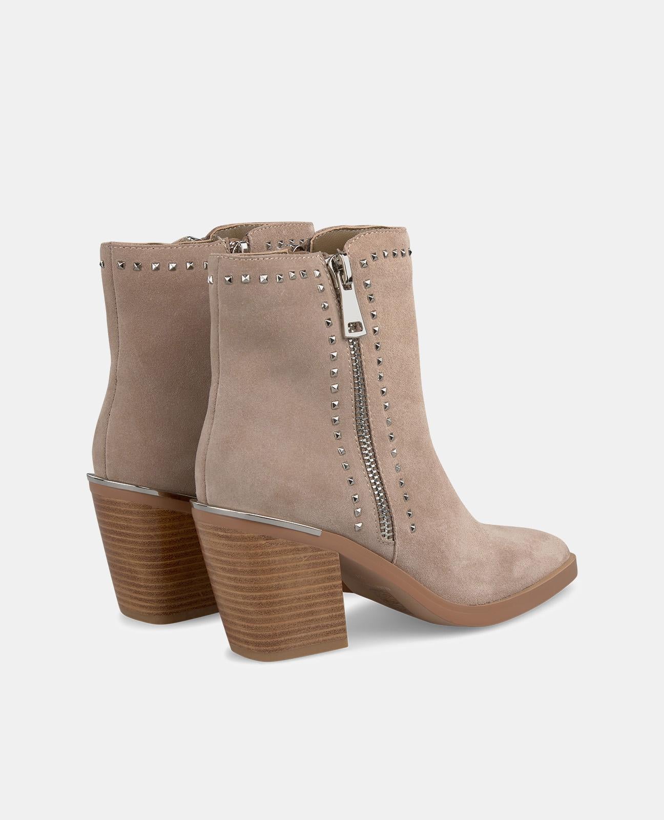 DOUBLE ZIPPER HEEL BOOTIE