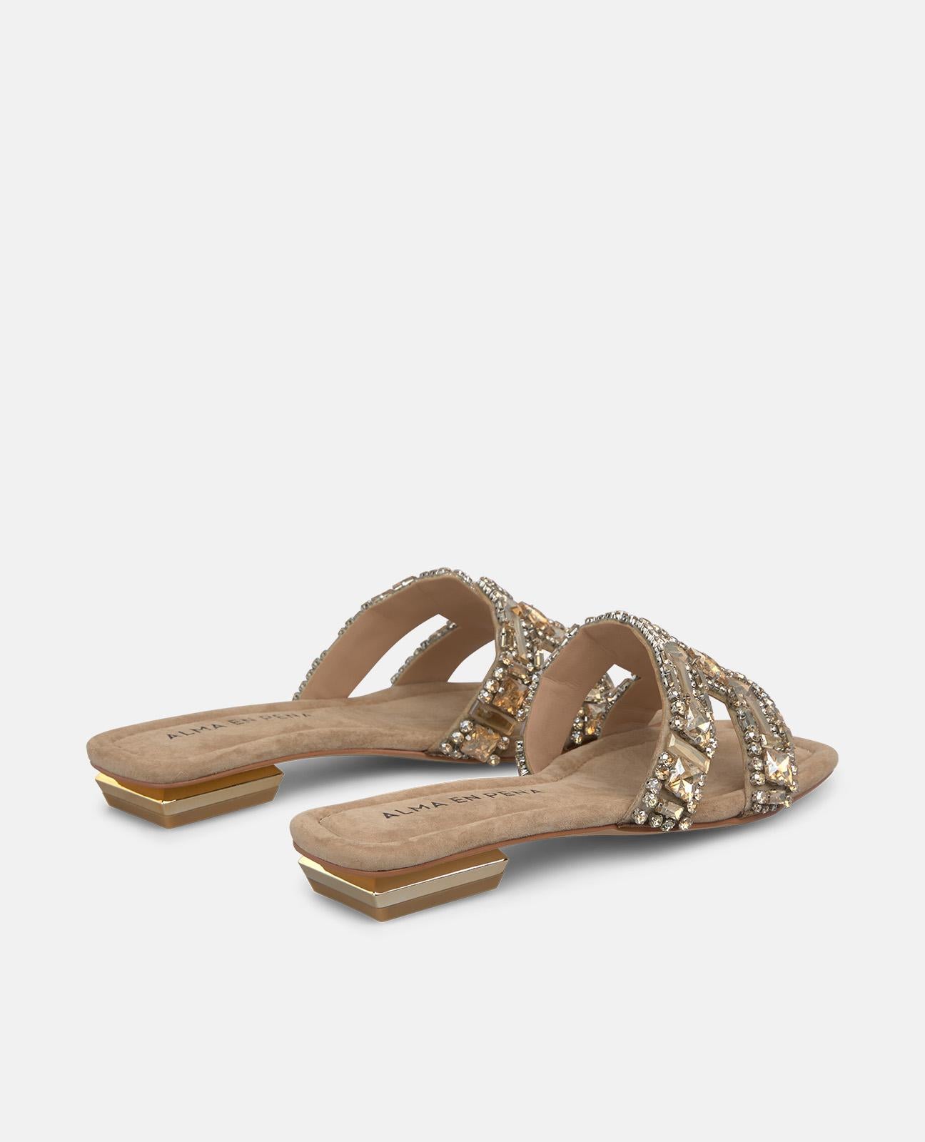 SANDALIA PLANA TIRA EN H