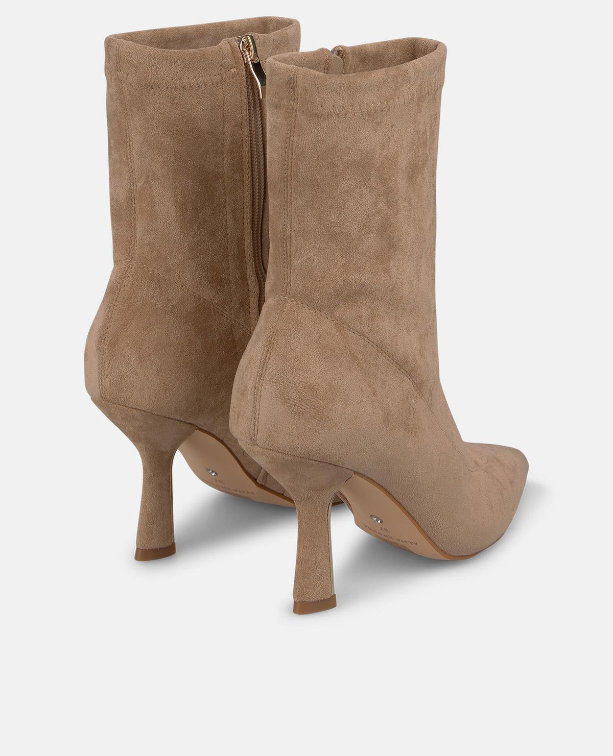 ZIPPER-CLOSURE HEELED ANKLE BOOTS