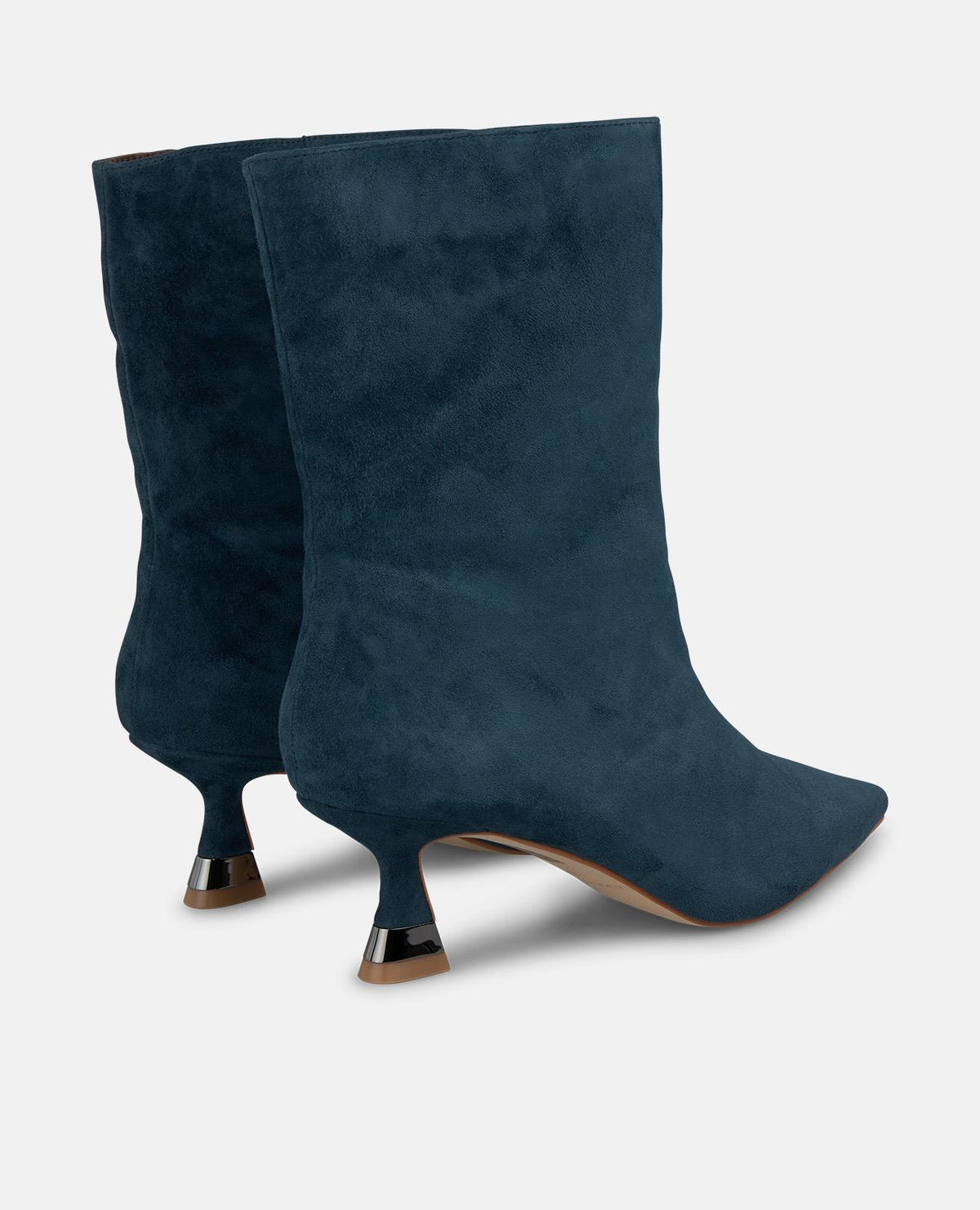 METALLIC HEELED ANKLE BOOTS