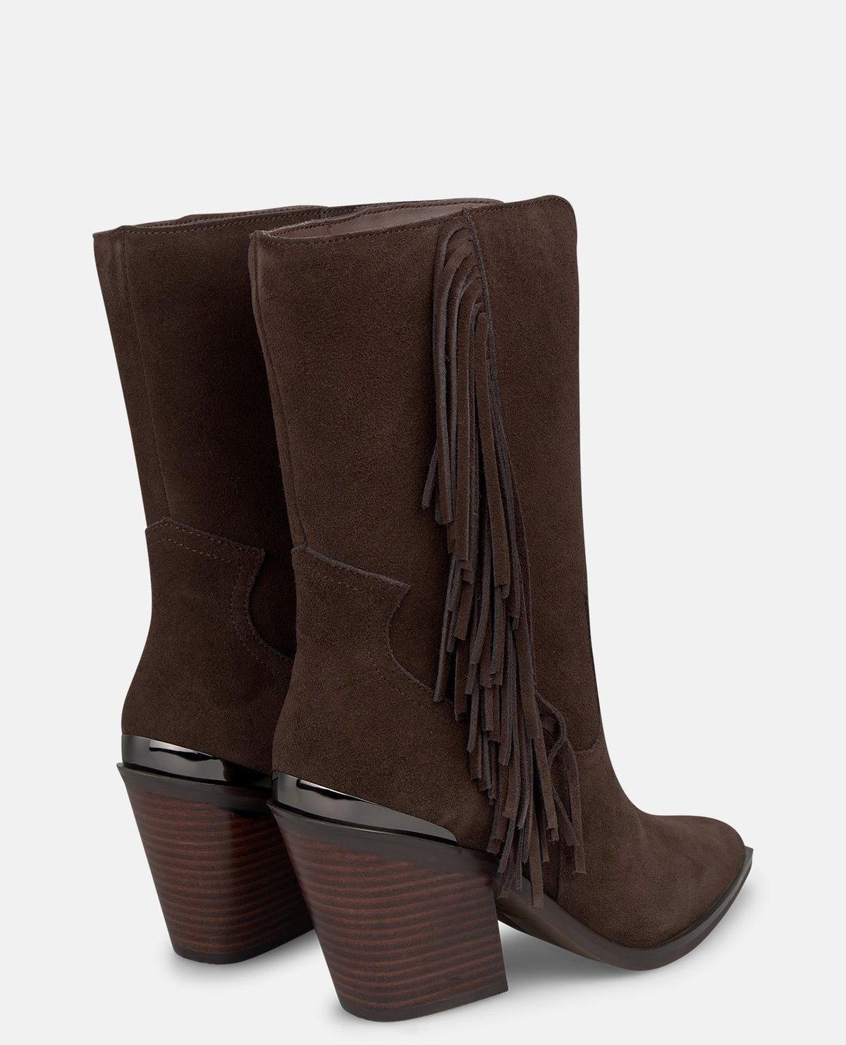 LEATHER COWBOY BOOTS WITH FRINGE
