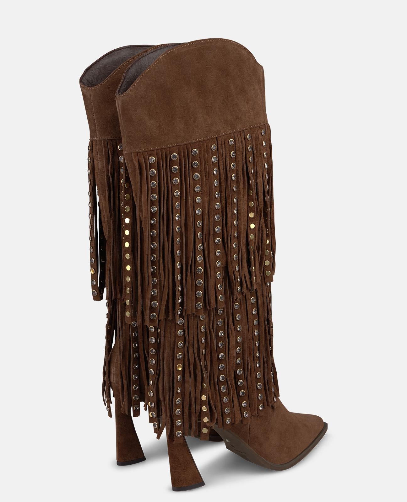 BOTA COWBOY DE ANTE CON FLECOS