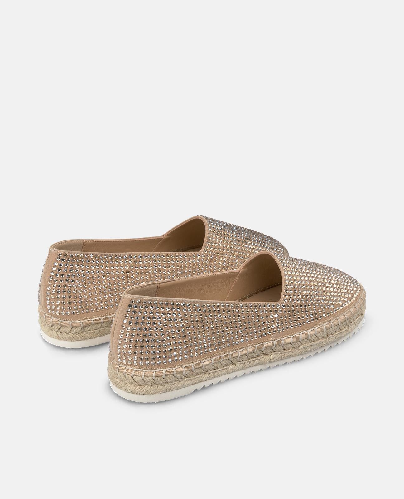 ESPADRILLE COVERED WITH RHINESTONES