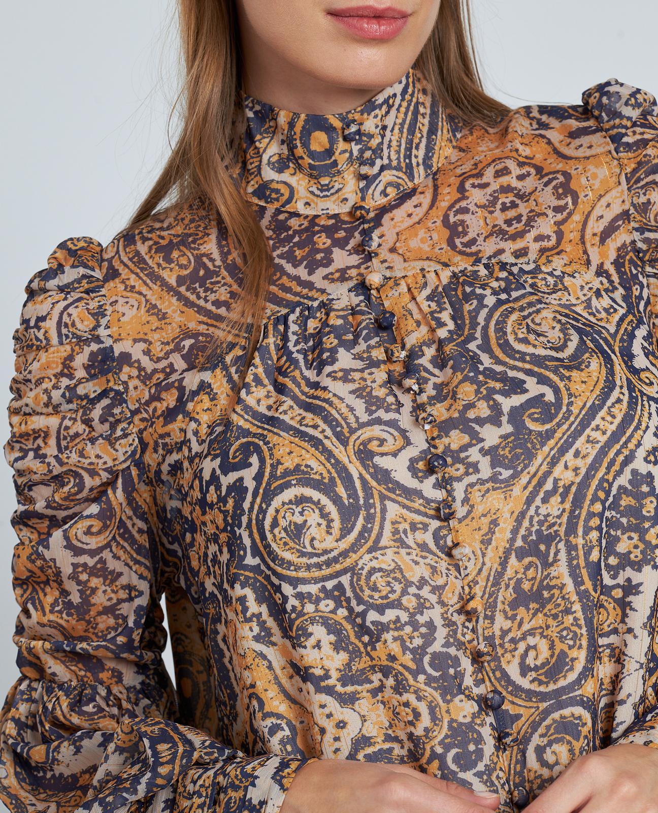 BLUSA ESTAMPADA ABOTONADA