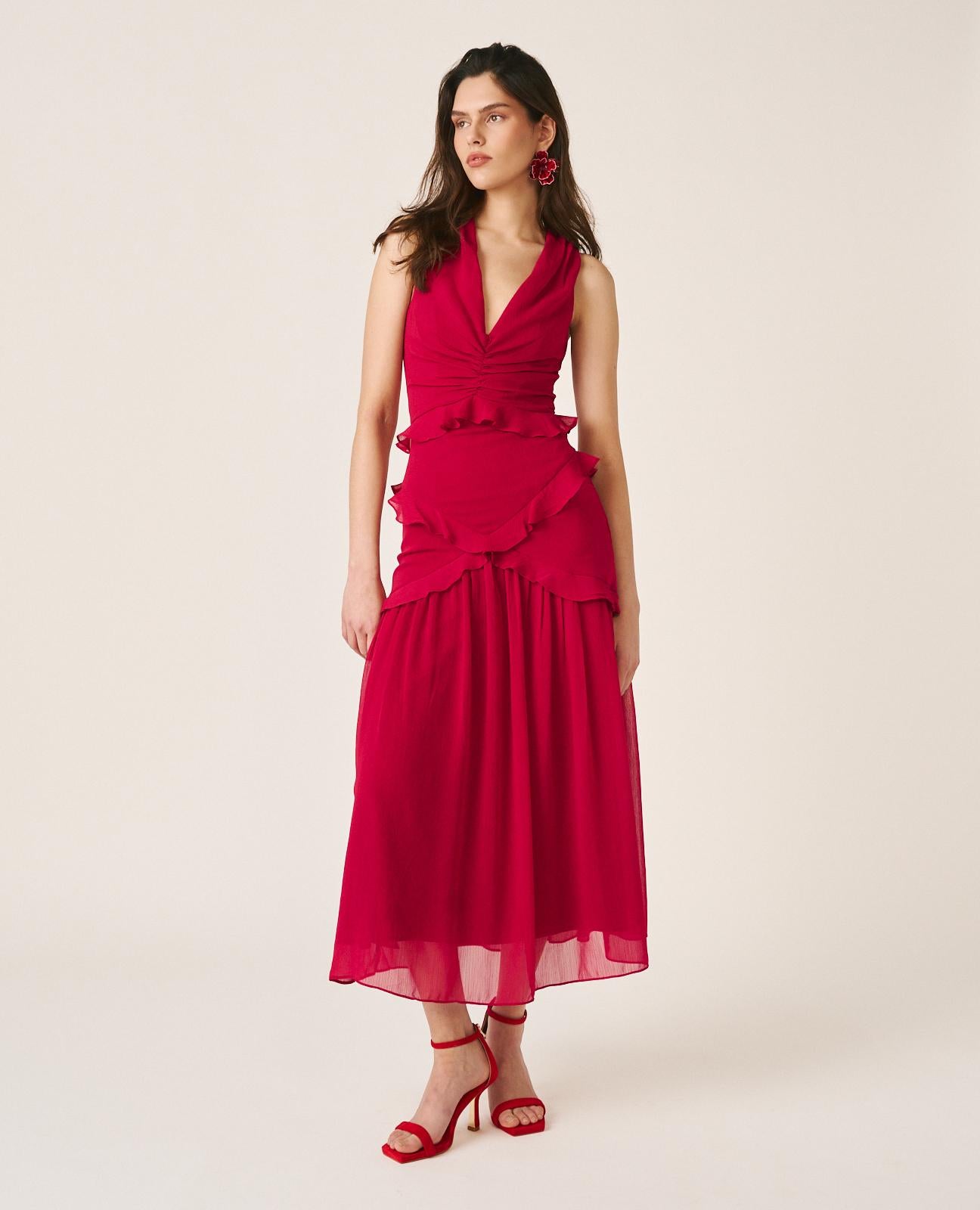 VESTIDO ESPALDA CRUZADA