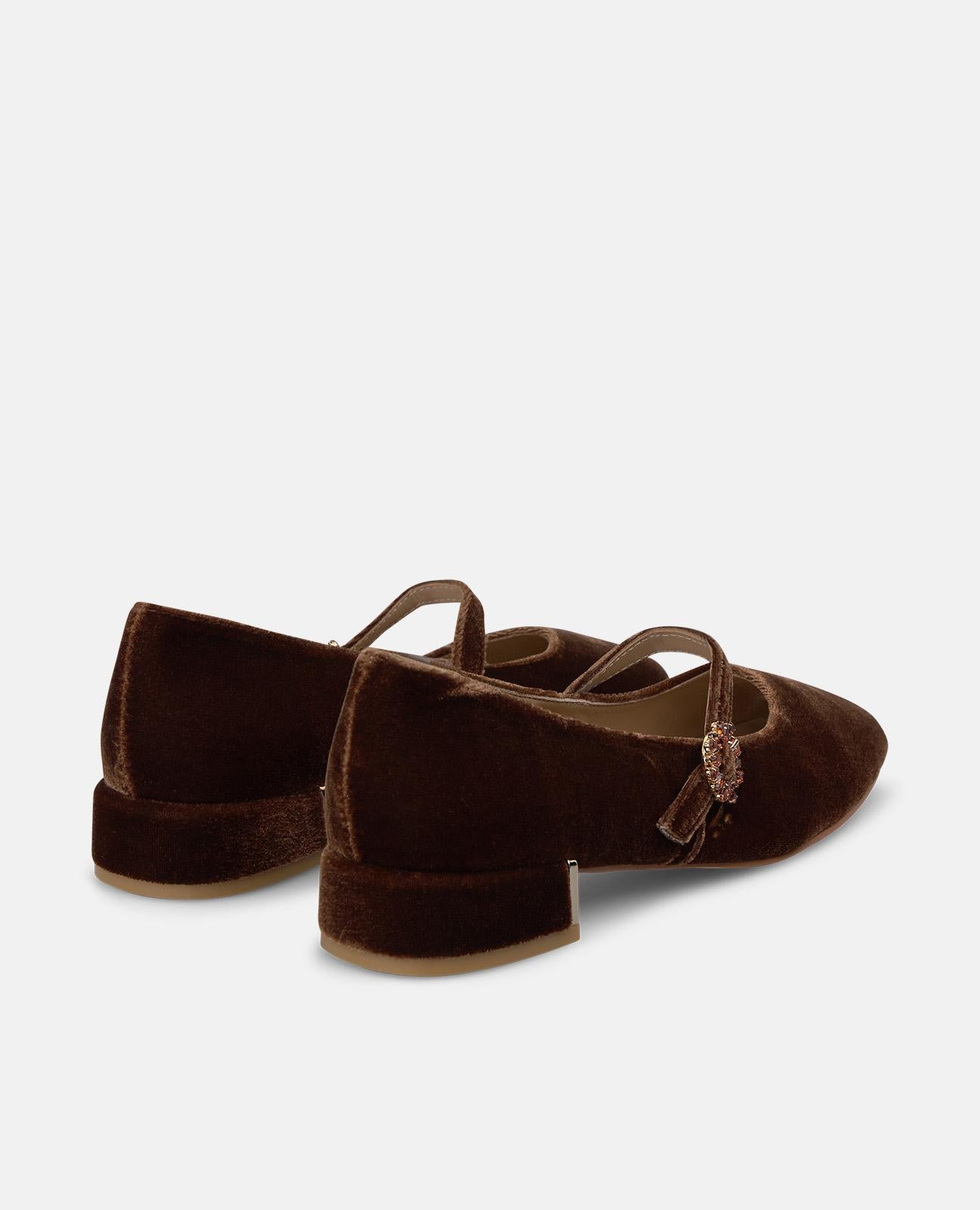 ZAPATO PLANO DE TERCIOPELO