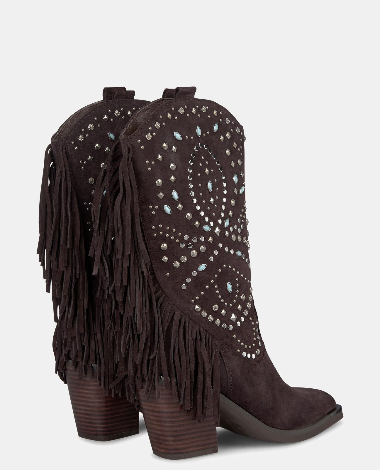 TALON DEMI-BOTTE CLOUTÉ