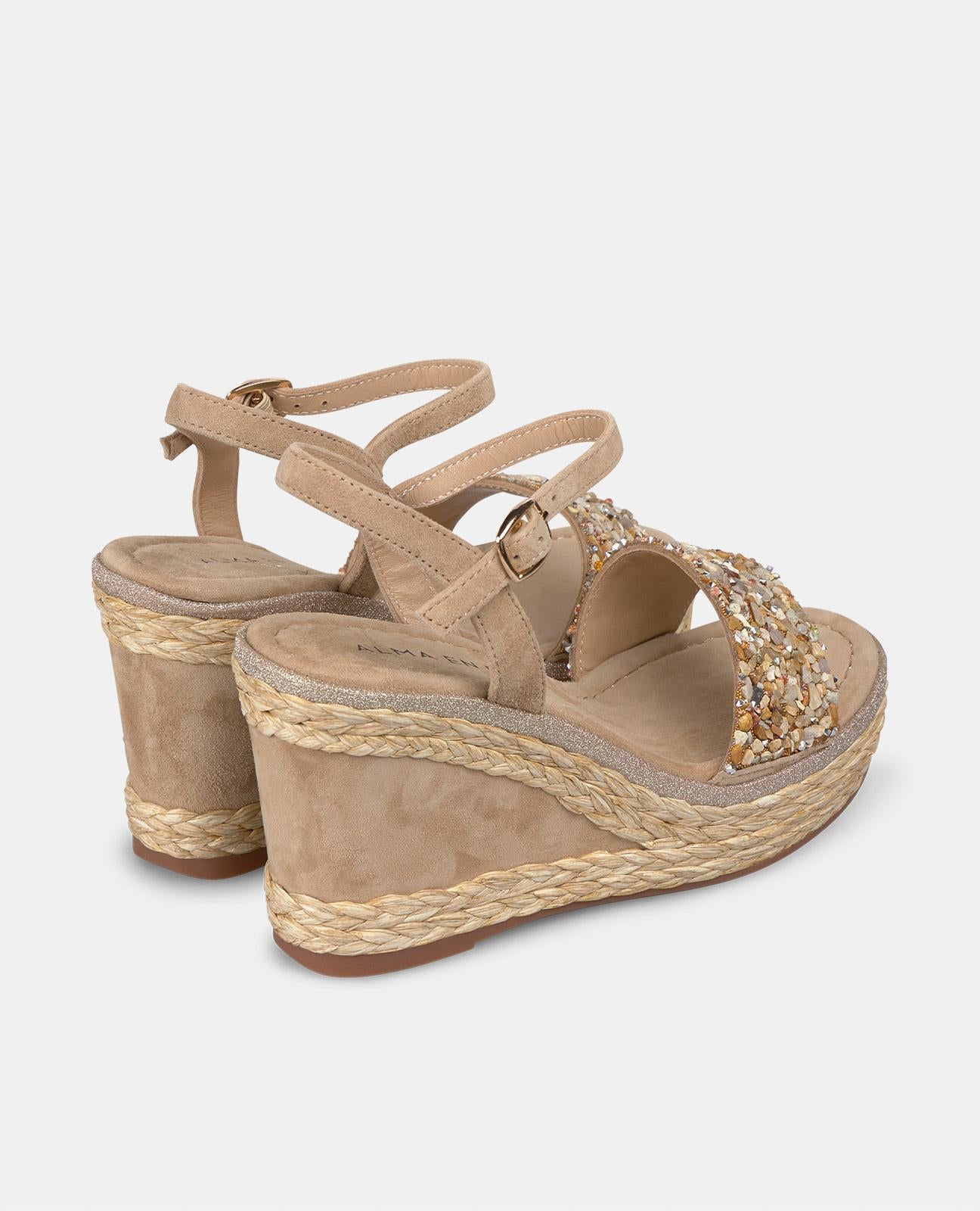 CUÑA TIRA CUBIERTA DE PEDRERÍA