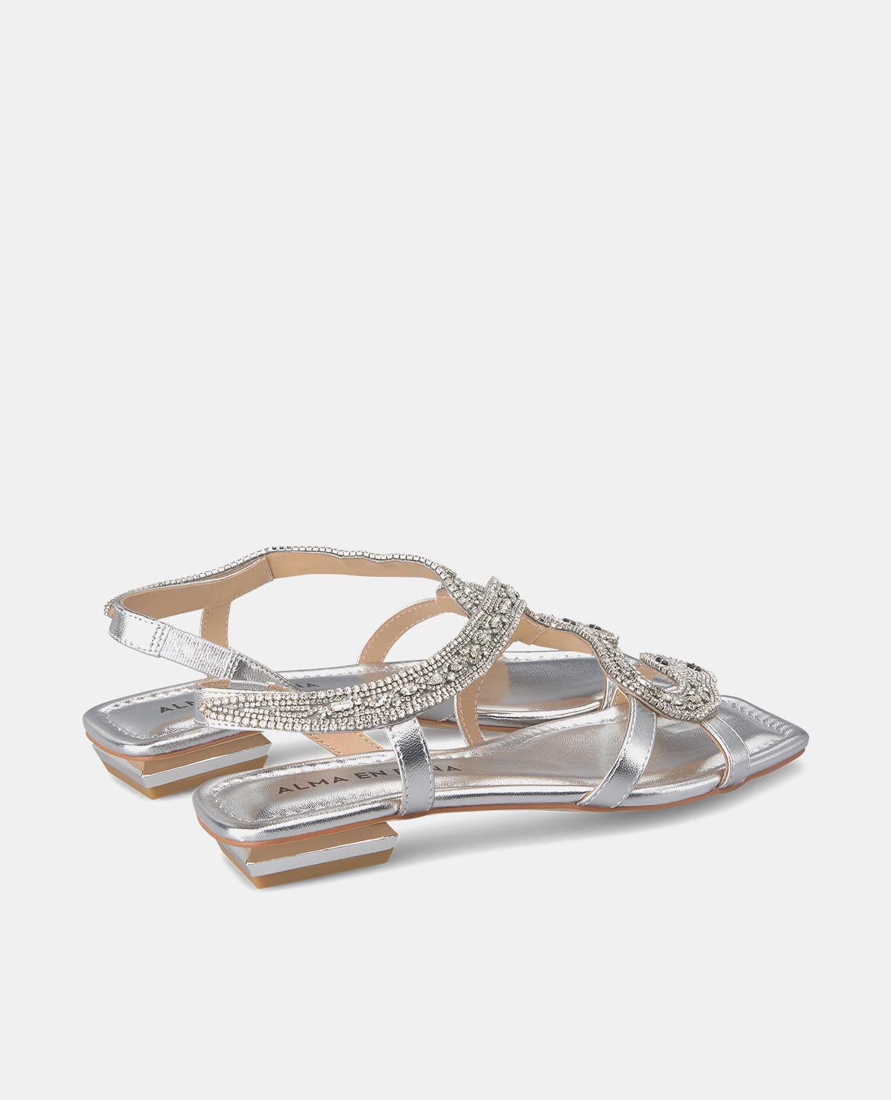 SANDÁLIA PLANA DE COBRA