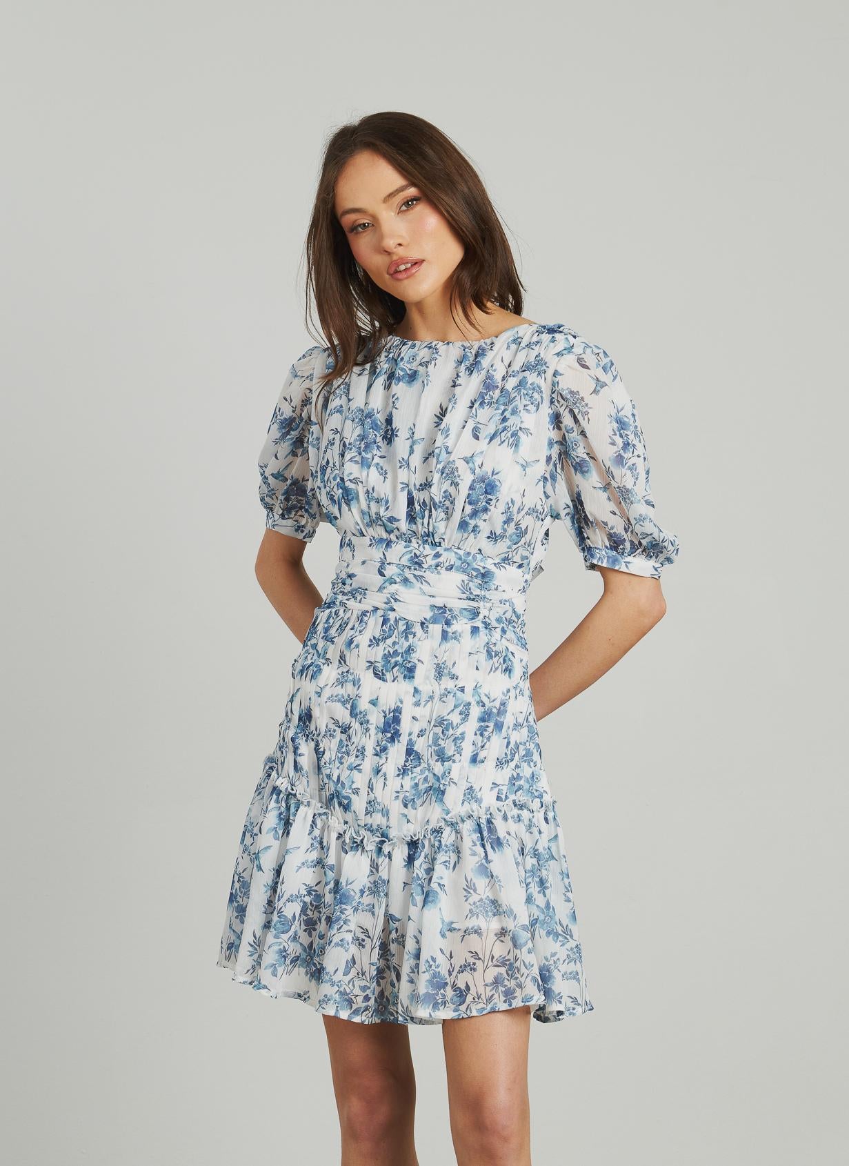 VESTIDO CORTO FRUNCES