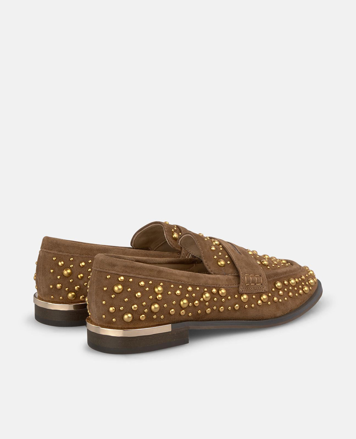 RHINESTONE STUDDED LOAFERS