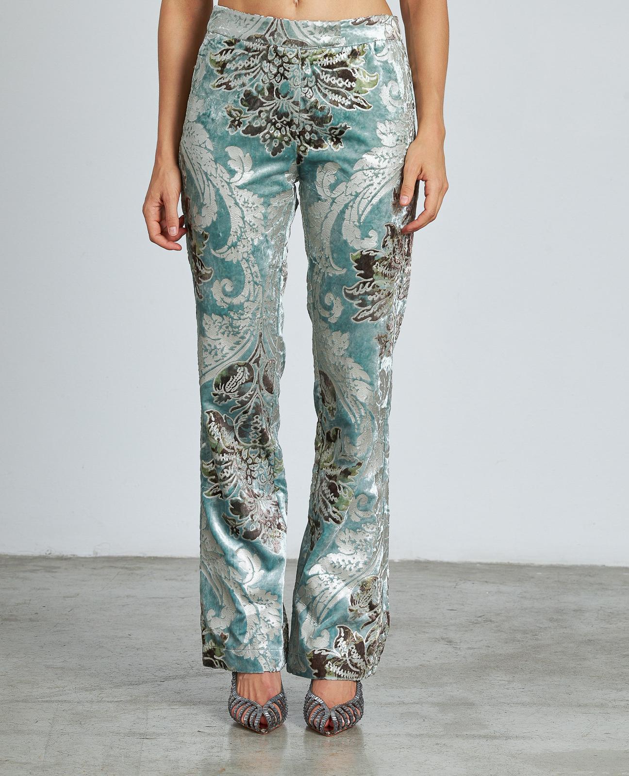 PANTALÓN RECTO EFECTO TERCIOPELO