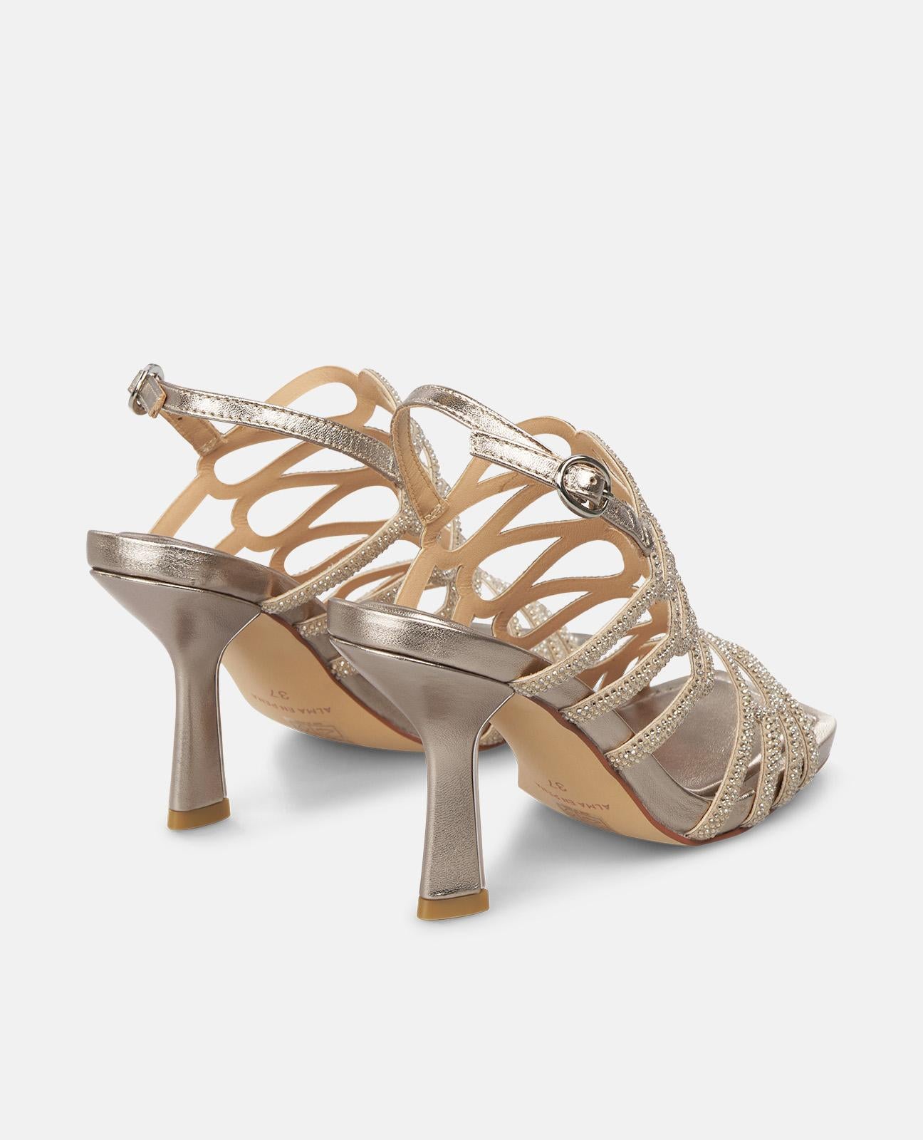 SANDALIA TACÓN ENTRECRUZADA