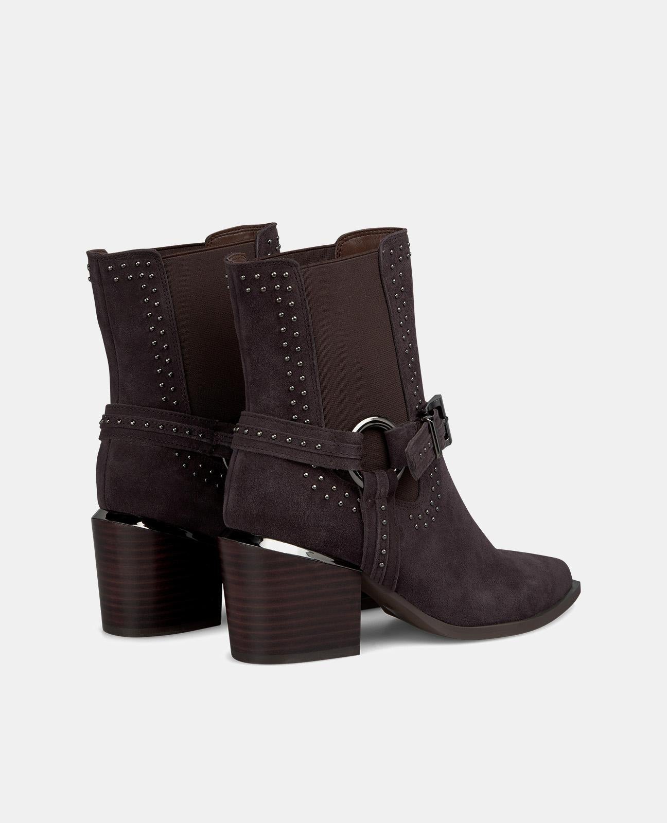 BOTTINES À TALONS AVEC ÉLASTIQUE