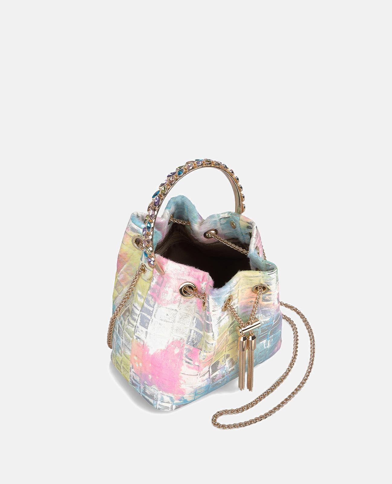 BOWLER BAG WITH PENDANT DETAIL