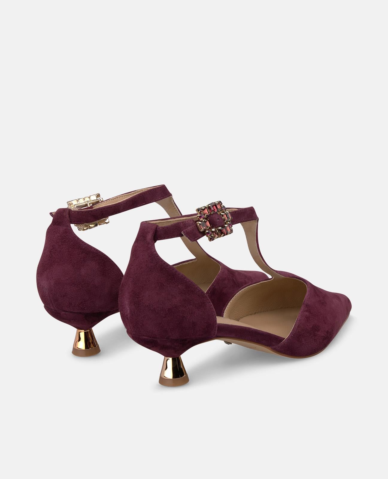 ZAPATO TACÓN CHUPETE DE ANTE