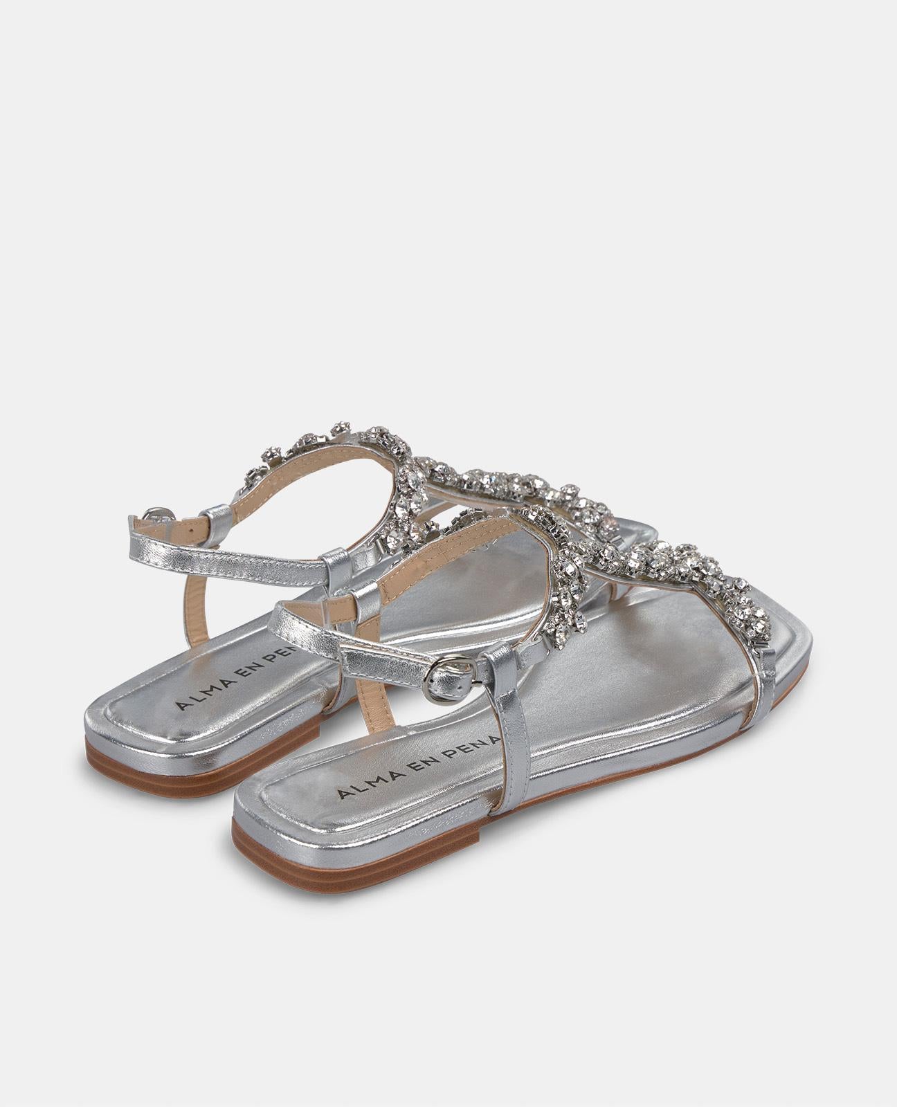 SANDALIA ABALORIOS MULTICOLOR