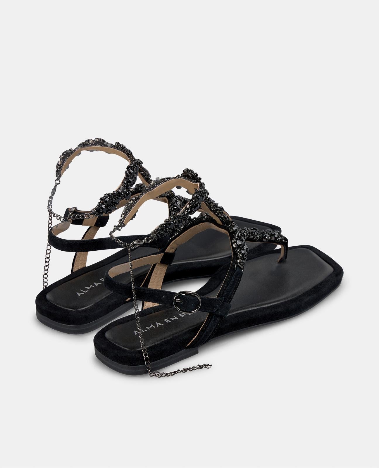 MULTICOLOR RHINESTONE SANDAL