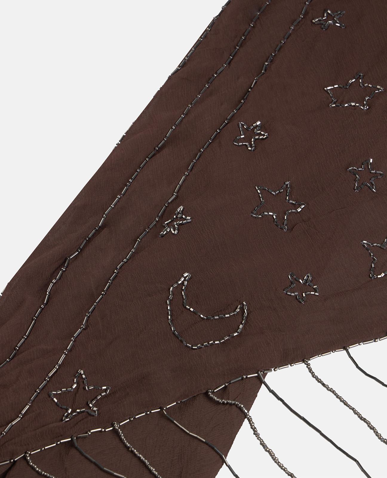 TRIANGULAR BEADED SCARF