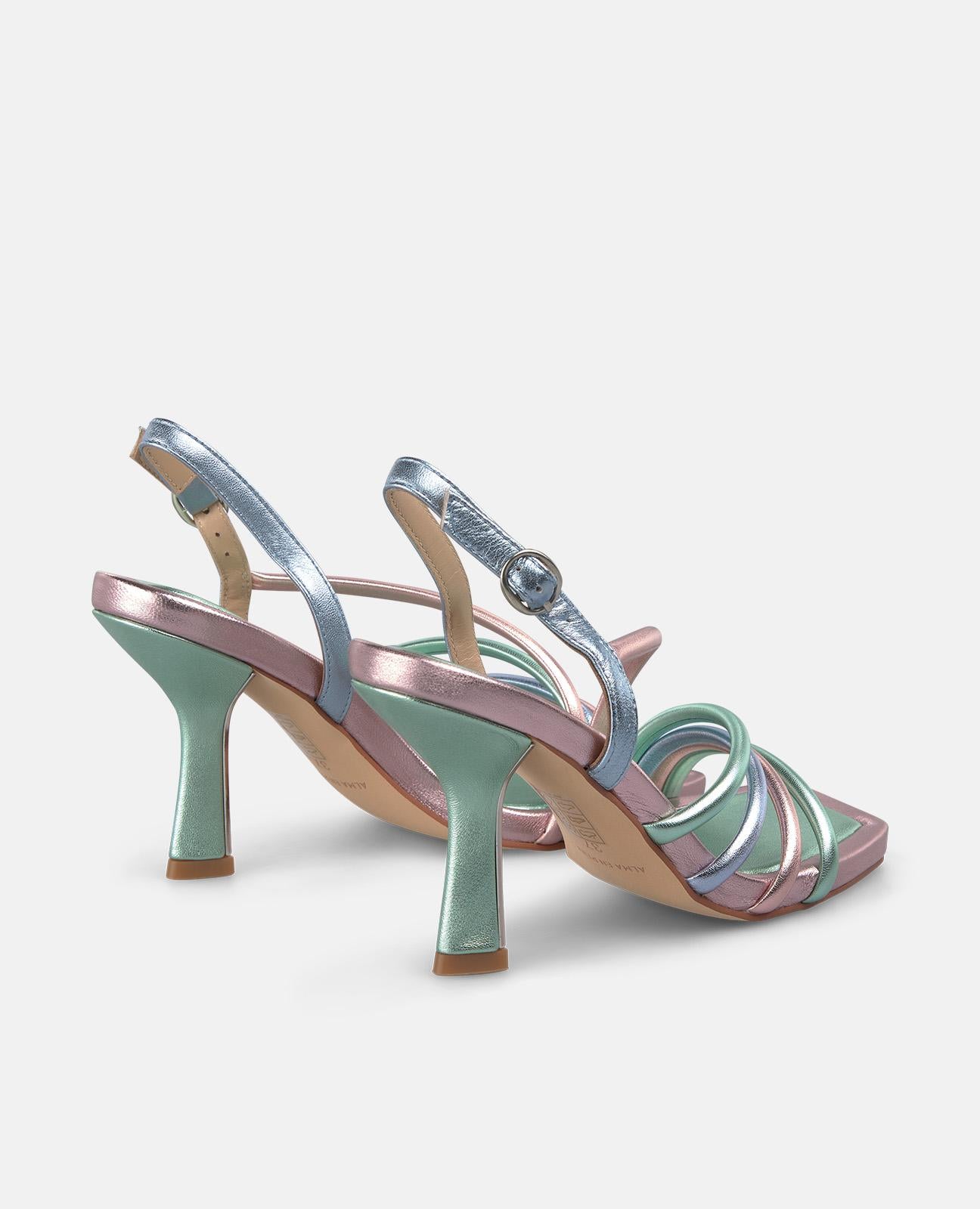 SANDALIA TACON COMBI TIRAS