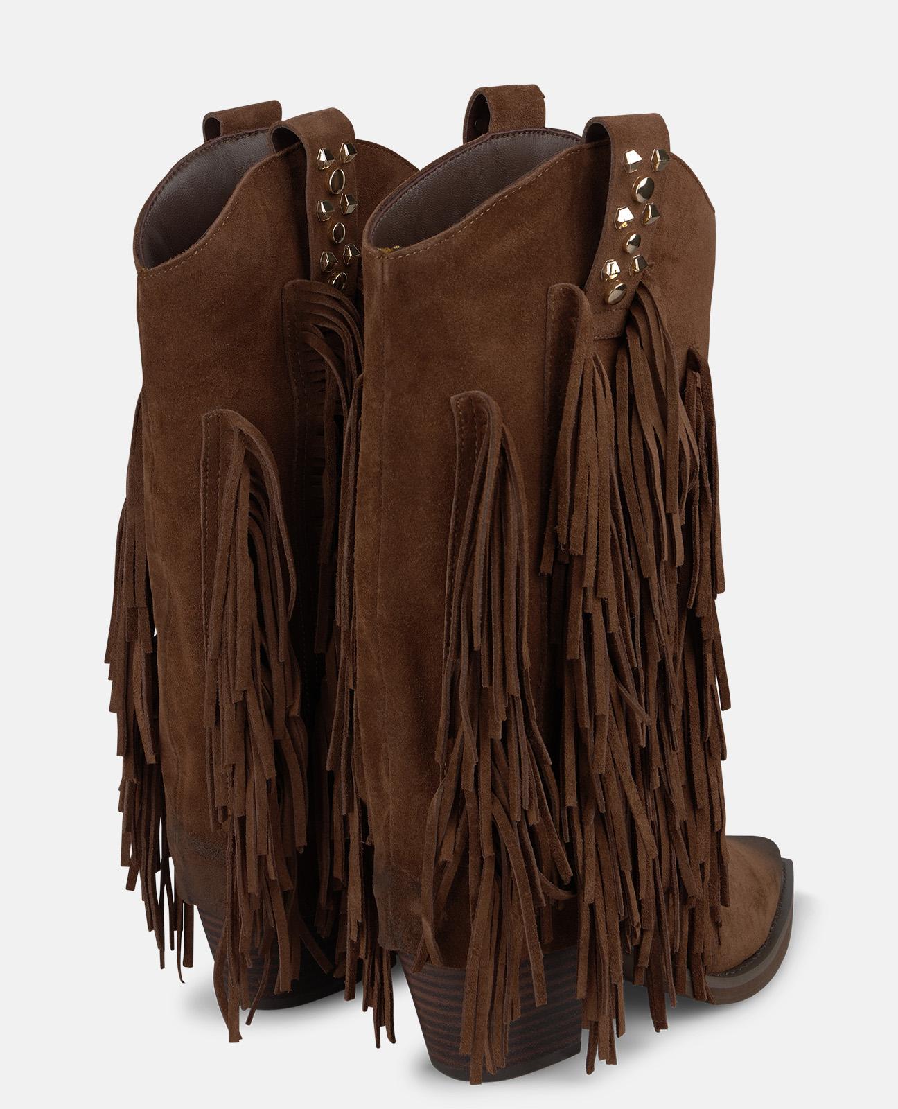 BOTA COWBOY DE ANTE CON FLECOS