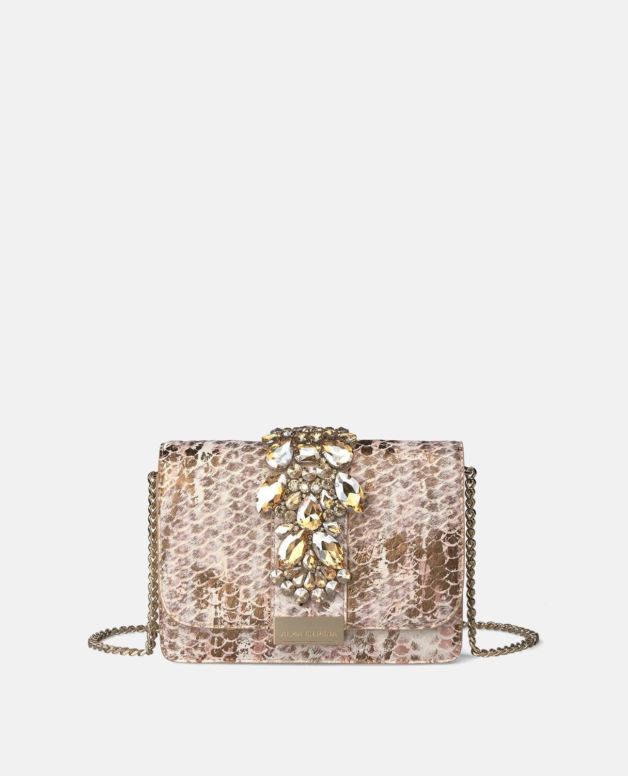 CLUTCH BAG WITH RHINESTONES