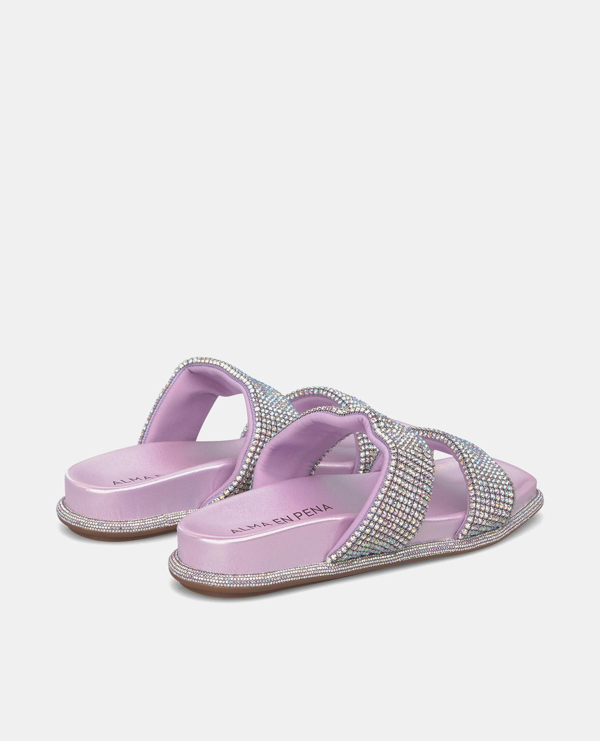 SANDALIA PLANA TIRAS STRASS