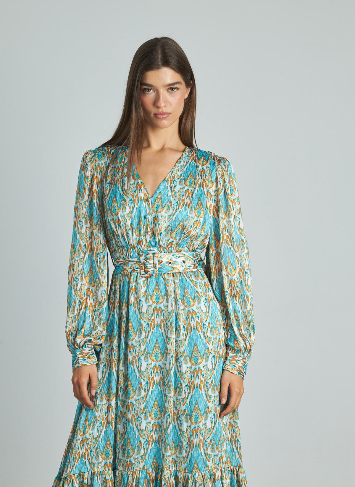 VESTIDO CINTURA FRUNCES