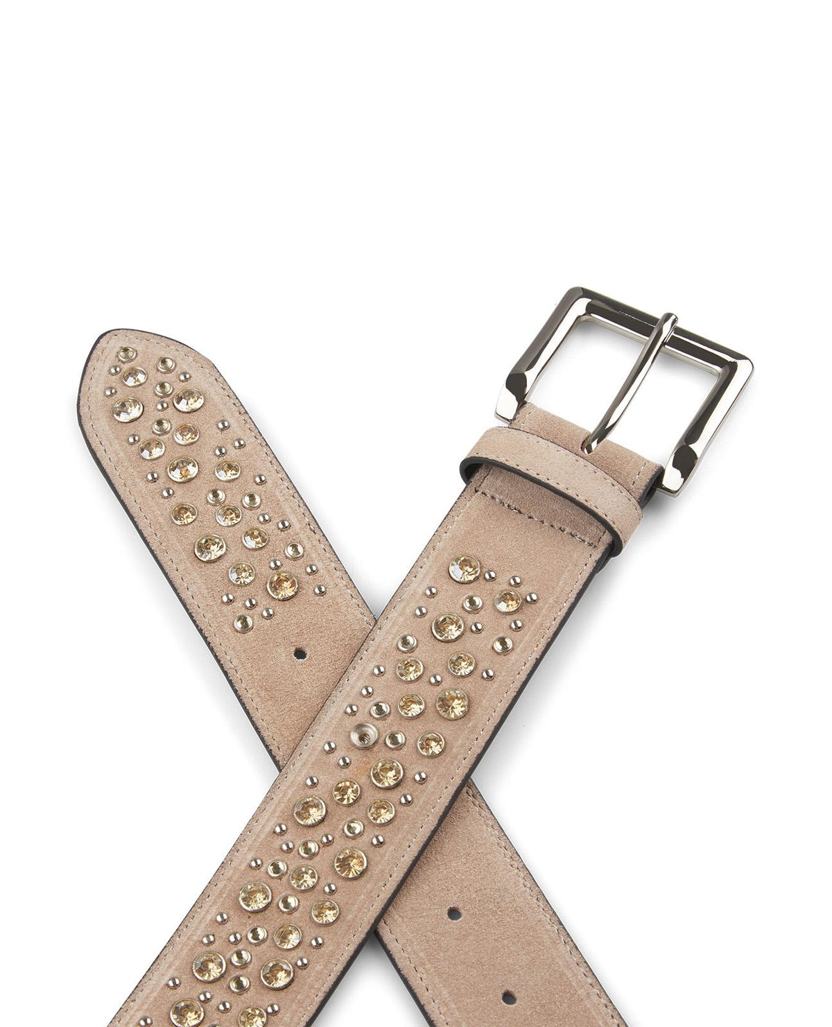 LEATHER BELT WITH BEADS
