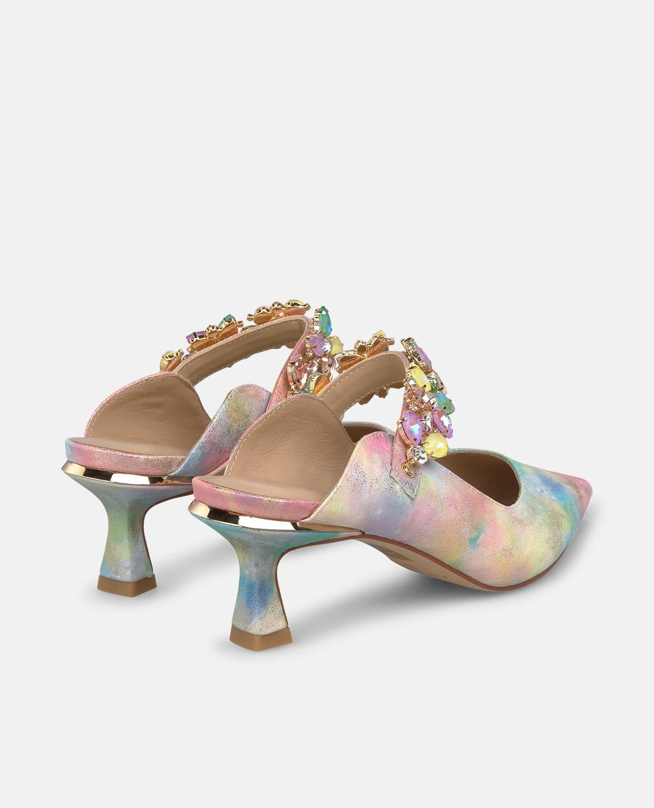 HEELED SALON WITH PEDRIA STRAP