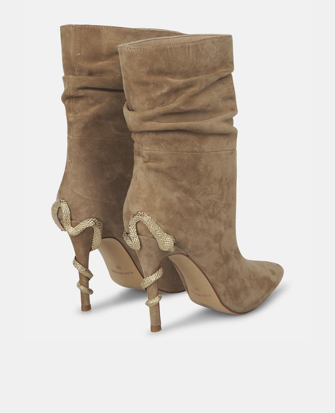 BOTÍN TACÓN DE SERPIENTE