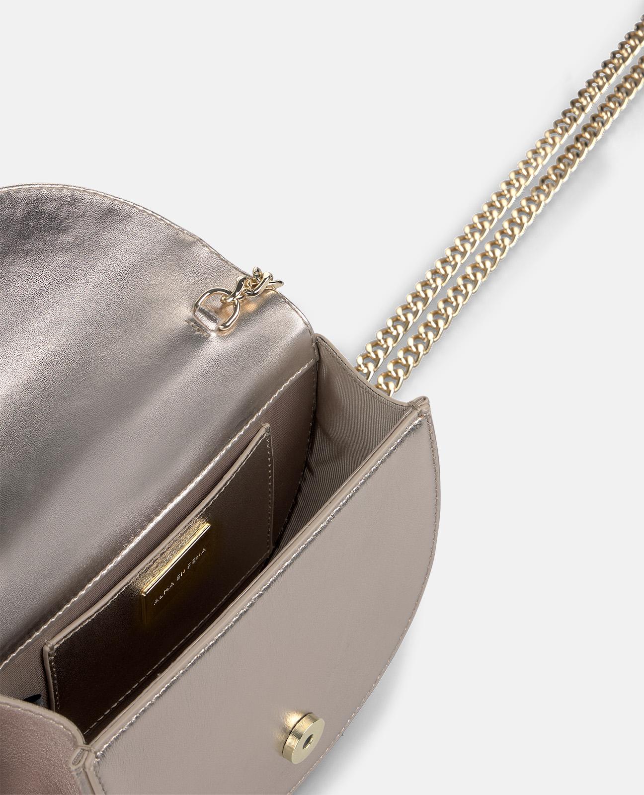 JEWELED HALF MOON BAG