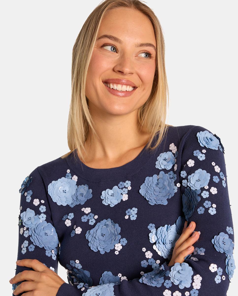 KNITTED SWEATER WITH BEADS