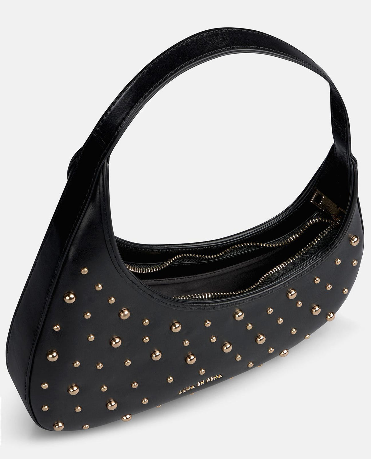 BOLSO HOBO SUEDE CON TACHAS