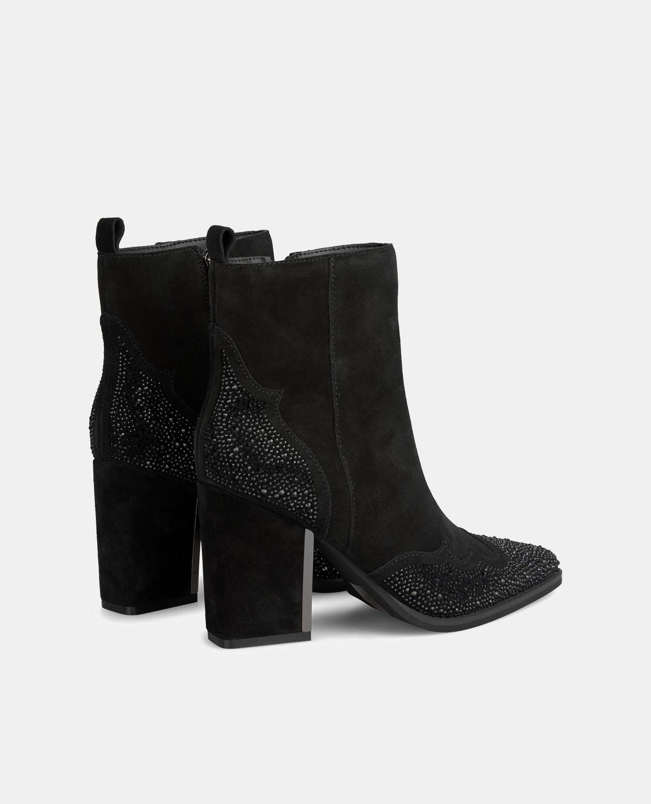 STIVALETTO CON DESIGN GLITTERATO