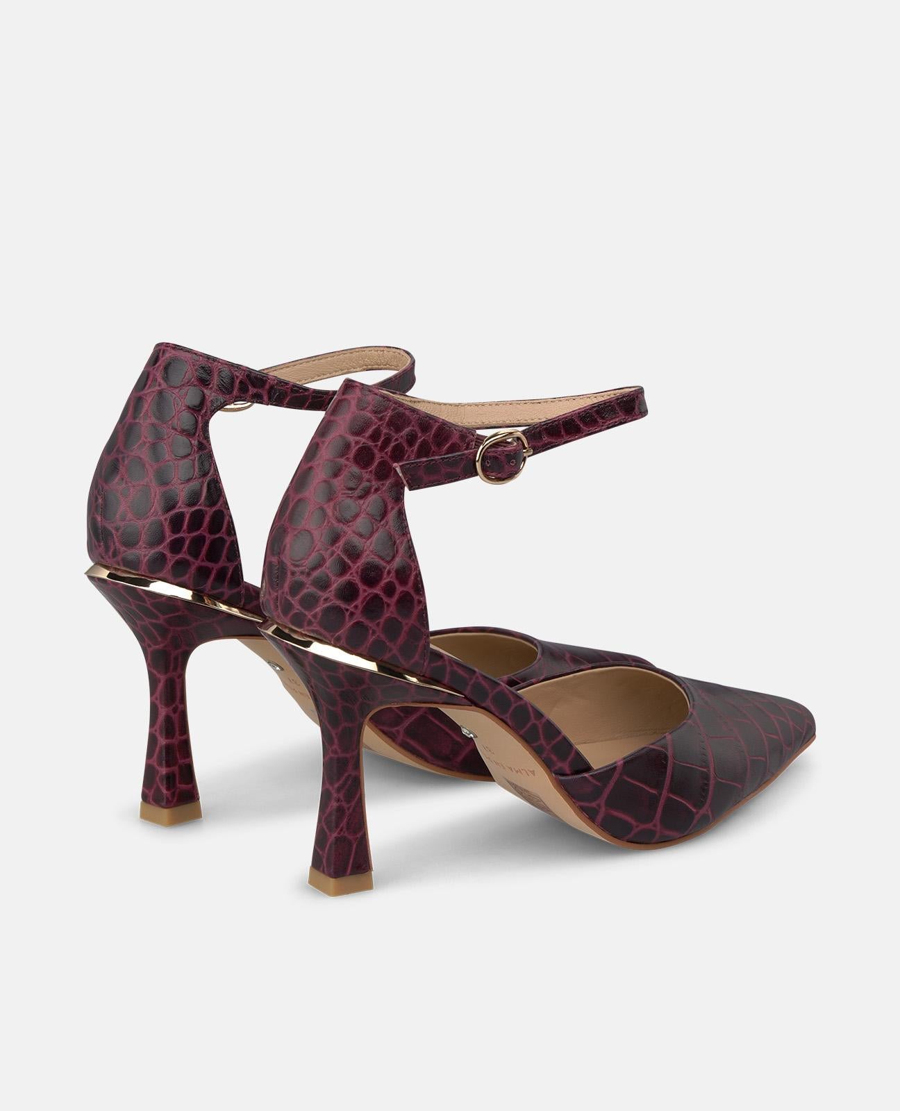 ZAPATO TACÓN PIEL CON PULSERA