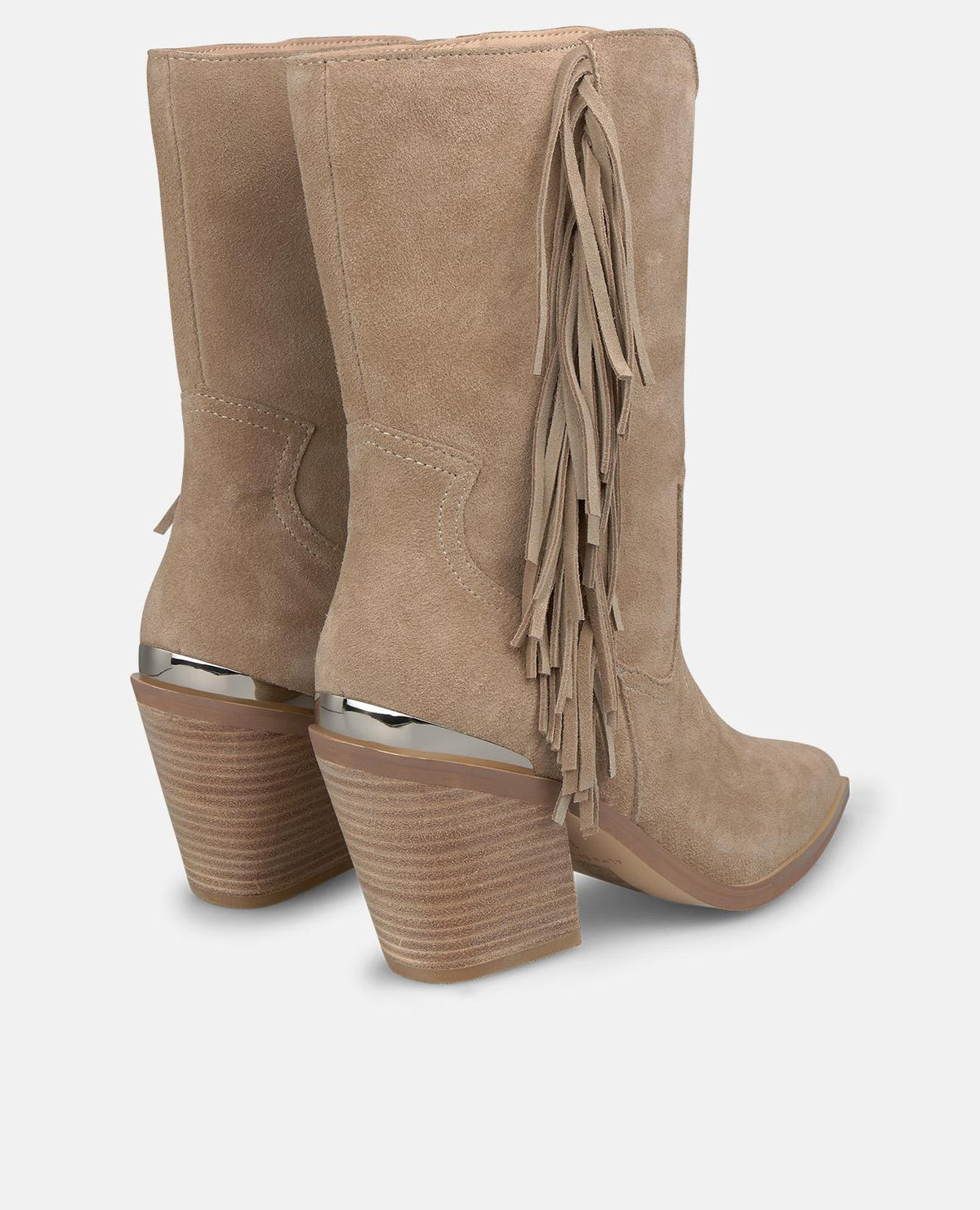 BOTA COWBOY DE PIEL CON FLECOS
