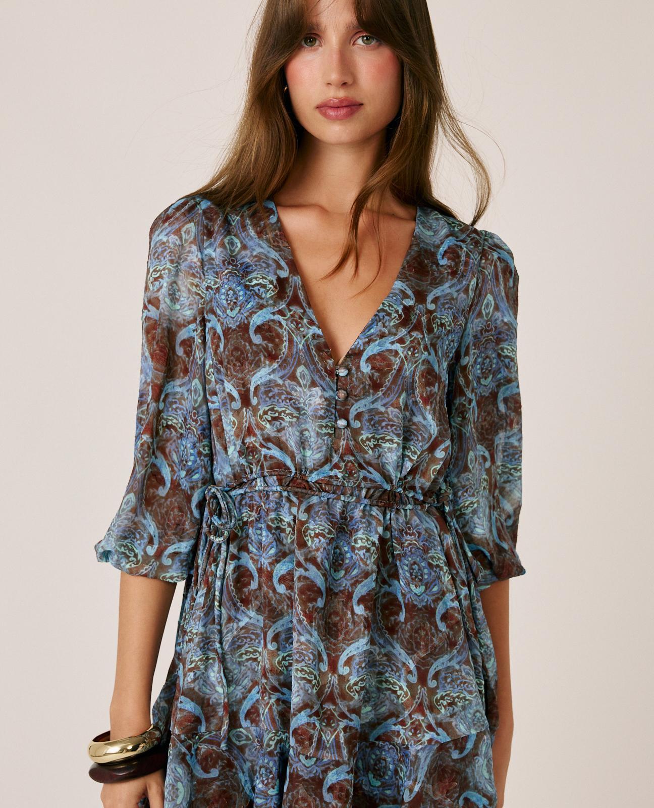 VESTIDO MINI ARABESCOS