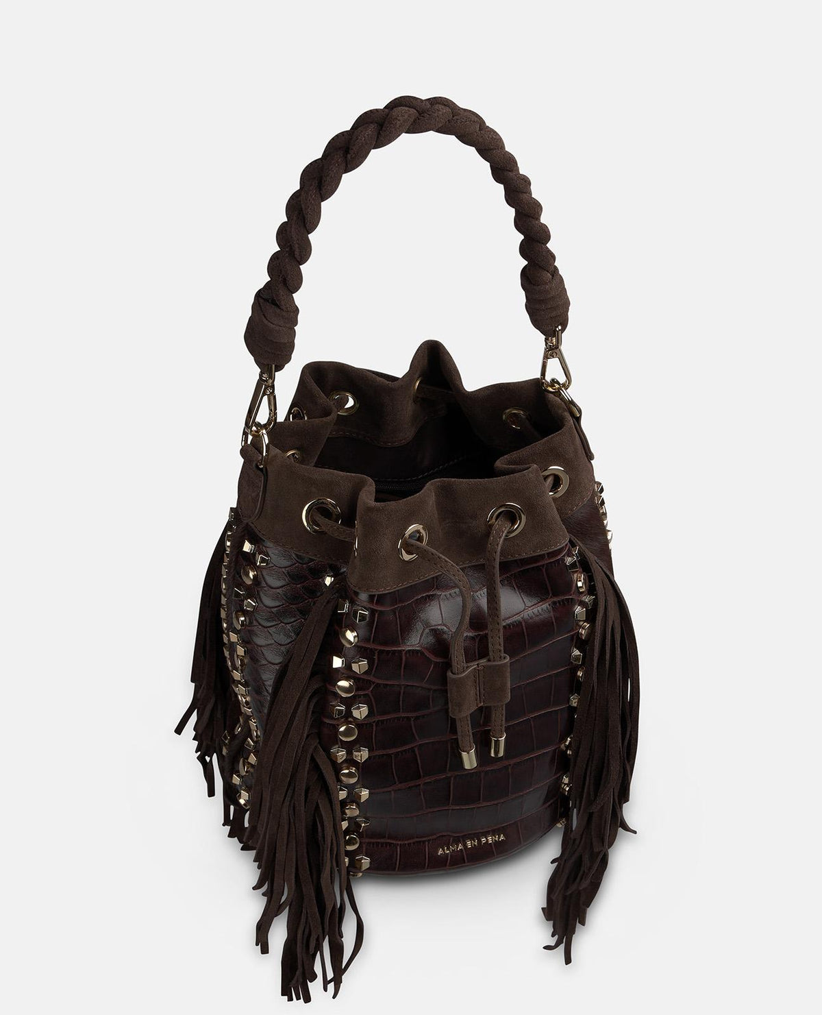 BOLSO BOMBONERA PIEL EFECTO SERPIENTE