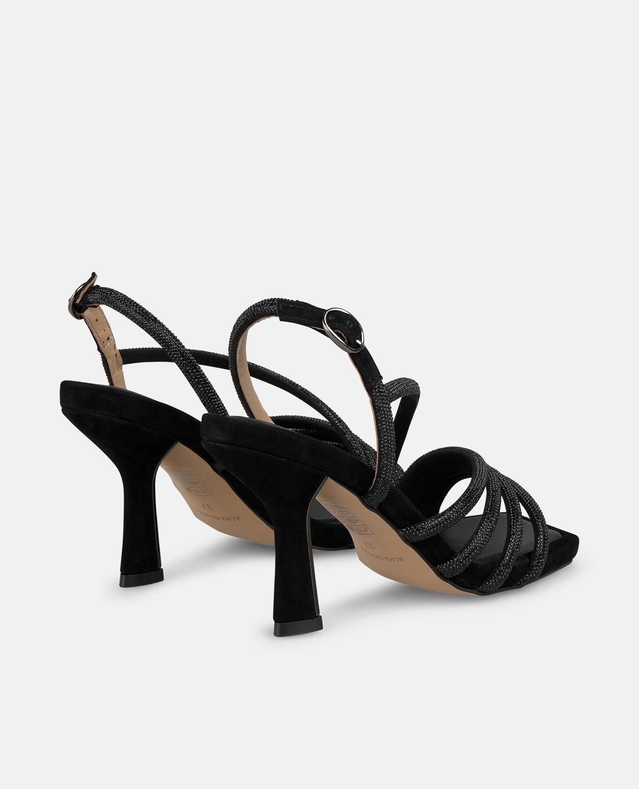 SANDALIA TACÓN DETALLE PEDRERÍA