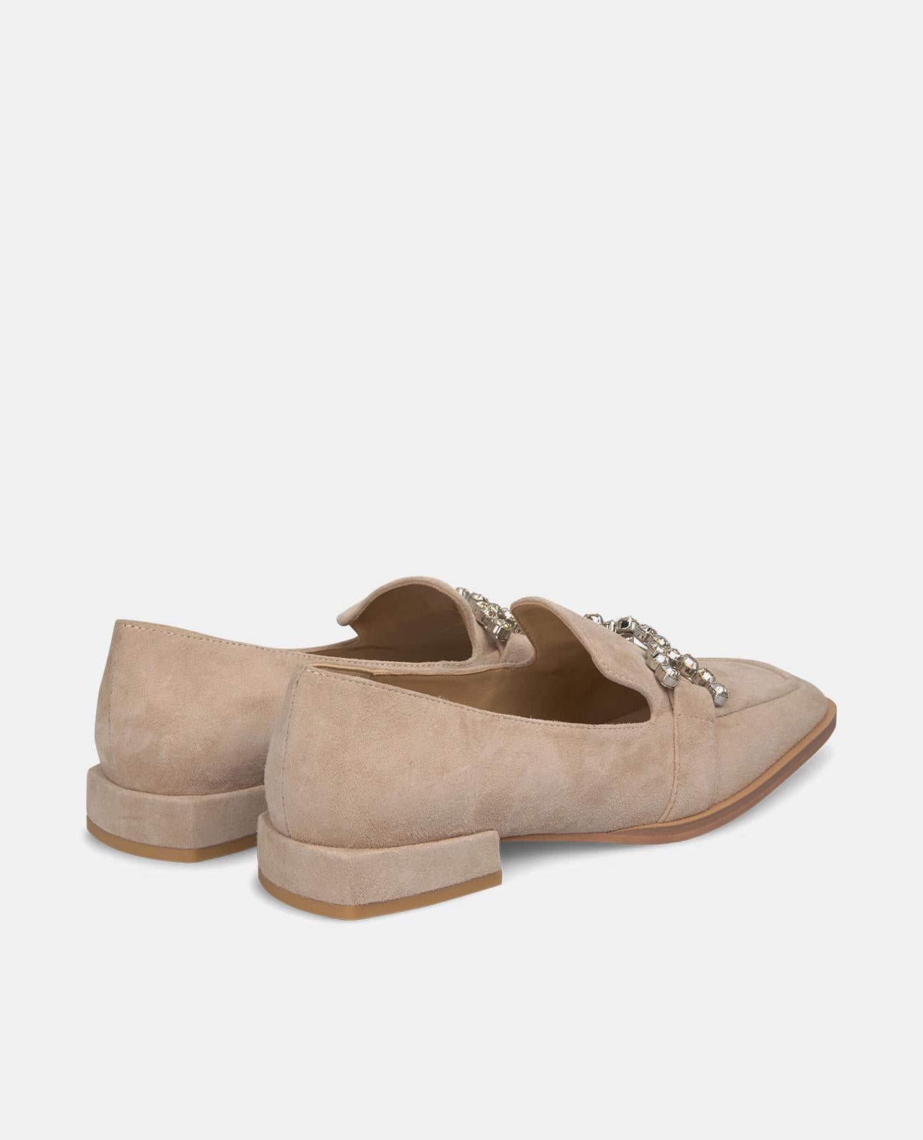 MOCCASIN WITH RHINESTONE BUCKLES