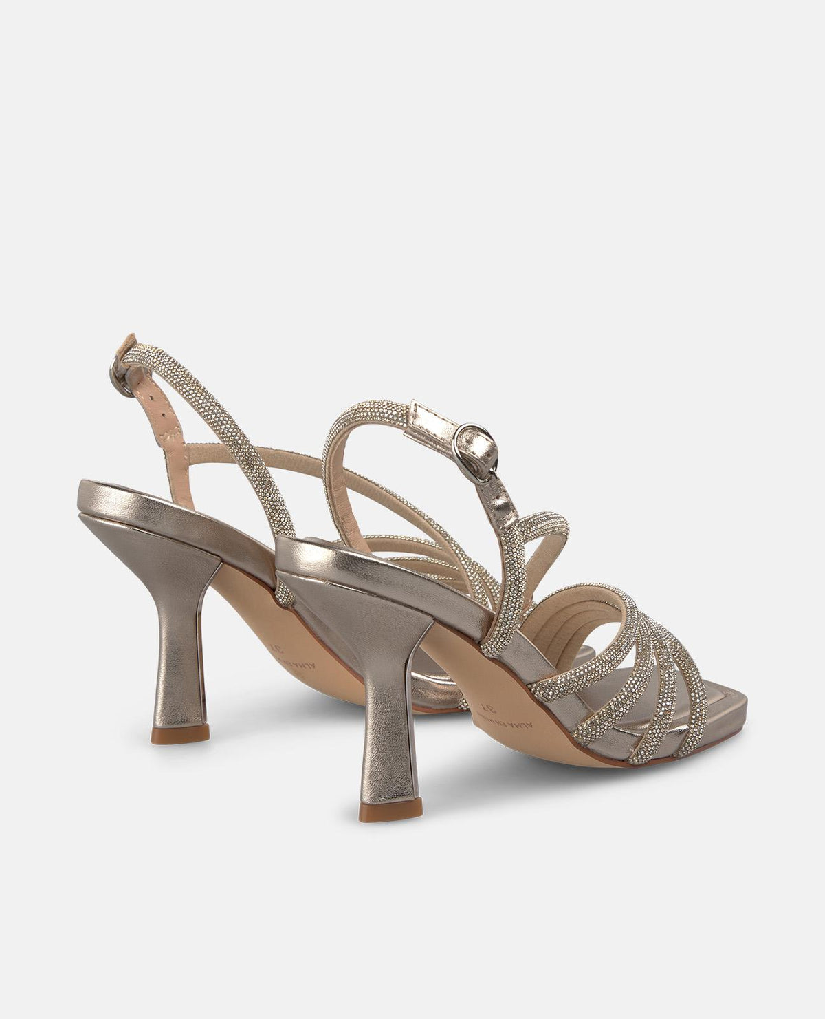 SANDALIA TUBULAR BRILLO